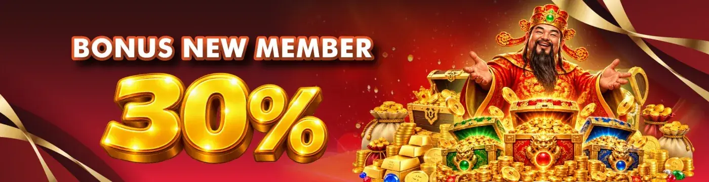 Spanduk bonus new member 30 persen