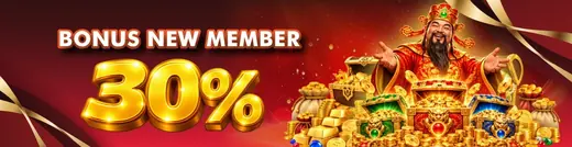 Spanduk bonus new member 30 persen